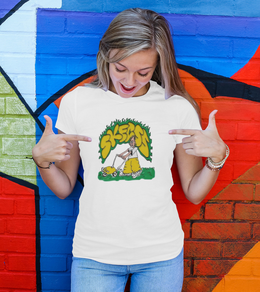 Skegss Lawn Mower Cartoon Graphic Classic T-Shirt
