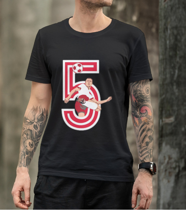 Franz Beckenbauer #5 Soccer Legend FC Bayern T-Shirt