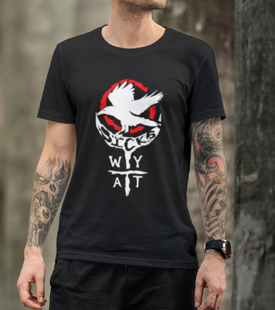 Licensed Gear Wyatt Sicks Red Circle Motif T-Shirt
