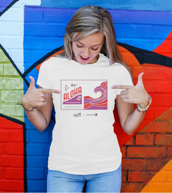 The Spirit Of Aloha Hawaiian Airlines Local Motion Sharing Aloha Waves T-Shirt