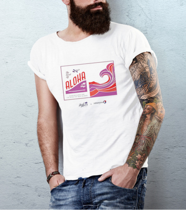 The Spirit Of Aloha Hawaiian Airlines Local Motion Sharing Aloha Waves T-Shirt