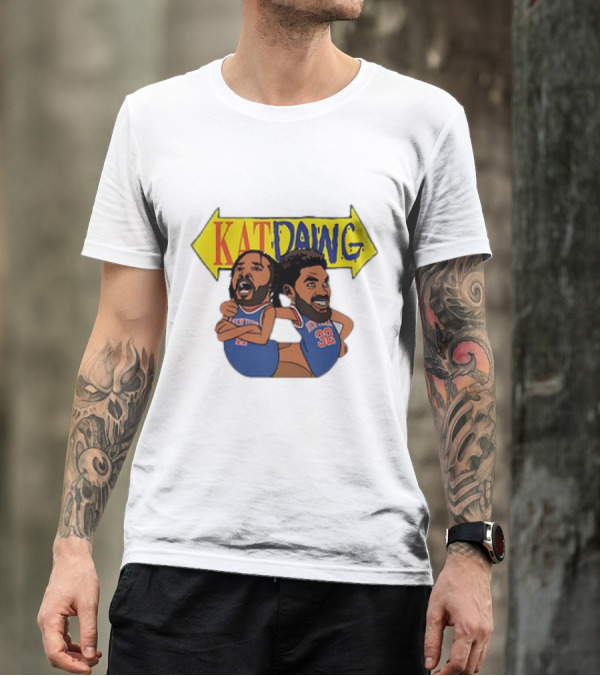 Kat Dawg Jalen Brunson Karl-Anthony Basketball Cartoon Characters T-Shirt