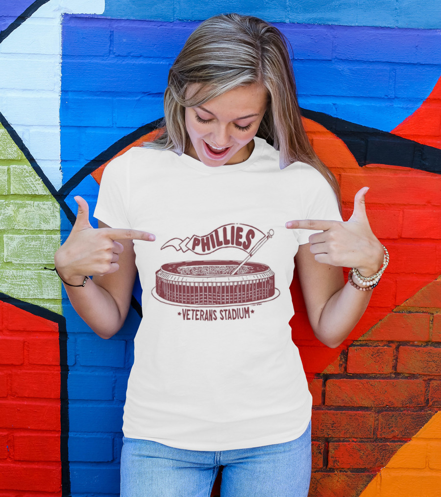 Phillies Veterans Stadium Retro T-Shirt