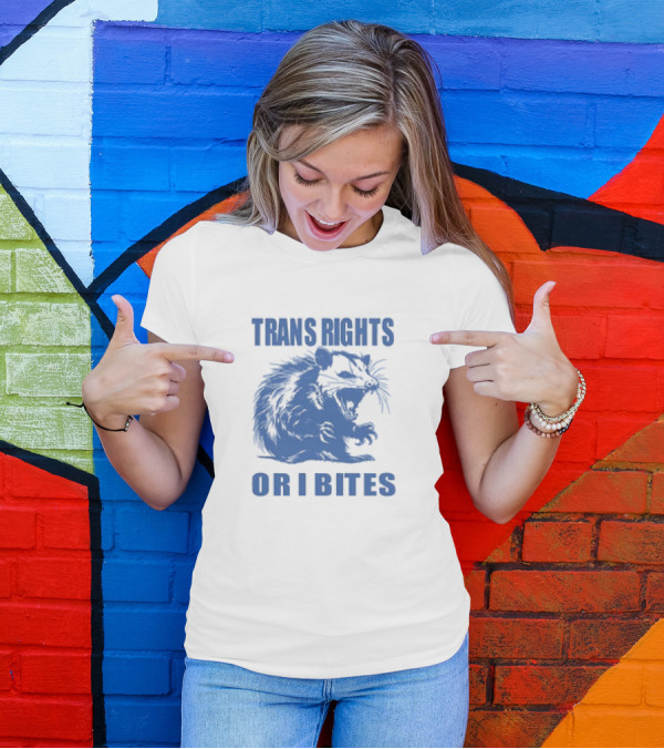 TRANS RIGHTS OR I BITES OPPOSUM RETRO T-Shirt