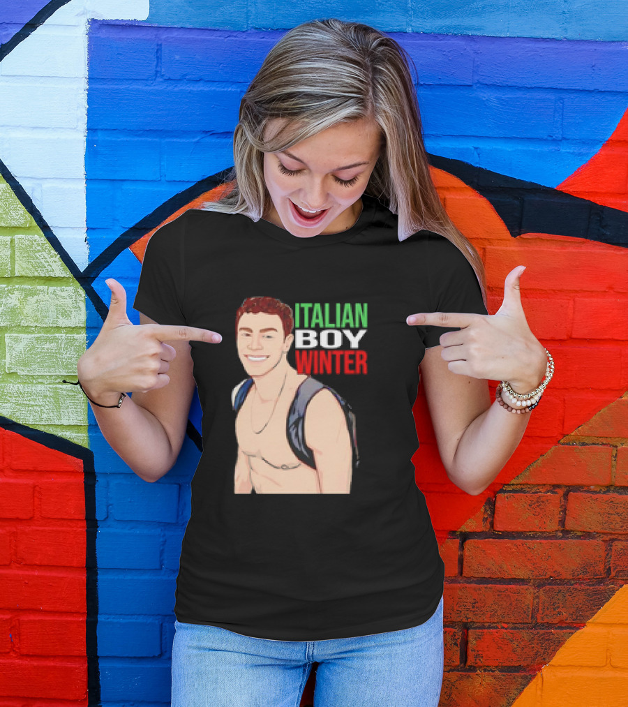 Luigi Mangione Italian Boy Winter Backpack Smiling T-Shirt
