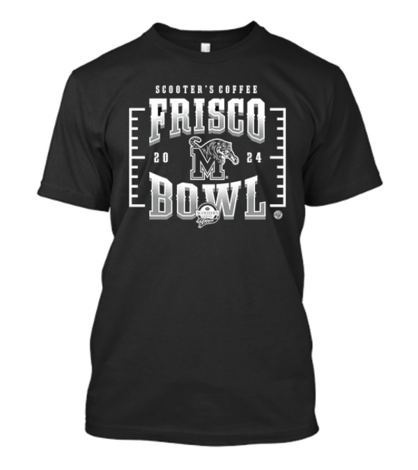 Scooter's Coffee Frisco Bowl Memphis Tigers Football T-Shirt