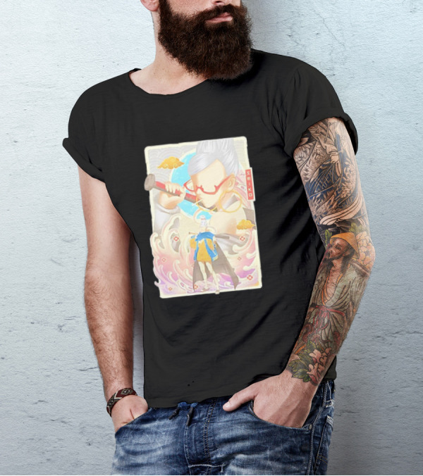 Seiko Ayase Dandadan Character With Vibrant Colors And Artistic Elements T-Shirt