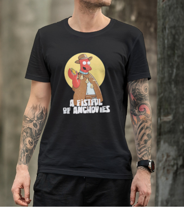 A Fistful Of Anchovies Zoidberg Futurama Cowboy T-Shirt