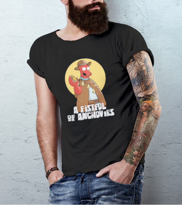 A Fistful Of Anchovies Zoidberg Futurama Cowboy T-Shirt