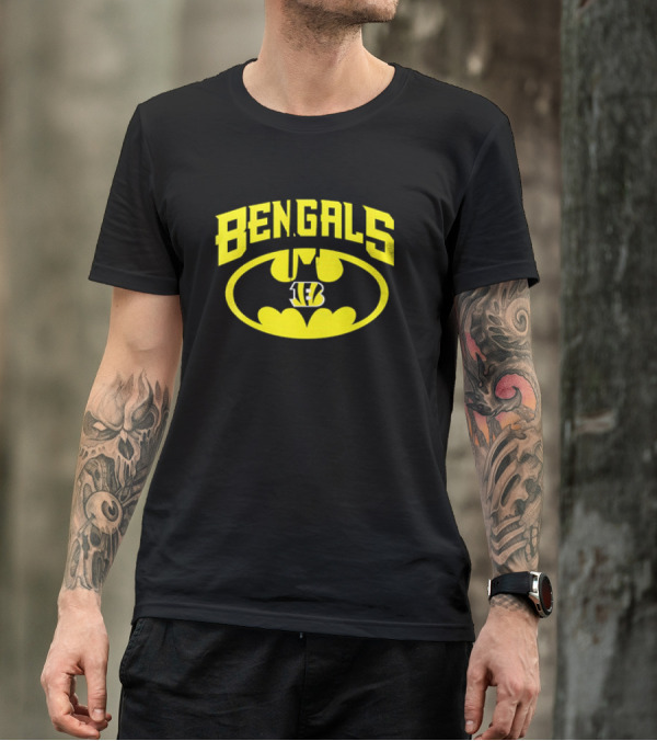 Bengals Batman Logo Cincinnati Bengals NFL Team T-Shirt