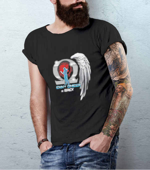 Kenny Omega Is Back With Omega Symbol And Angel Wings T-Shirt