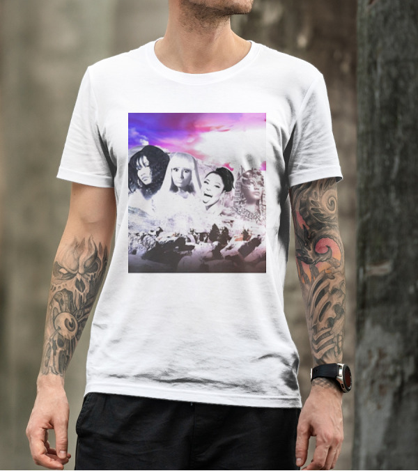 Kingkongkenn My Female Rap Mount Rushmore Nicki Minaj And Rihanna T-Shirt