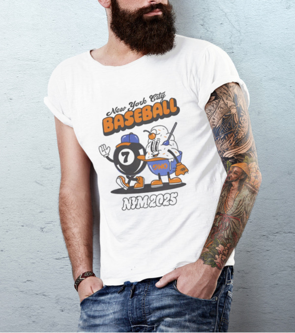 New York City Baseball NYM 2025 DWO 7 T-Shirt