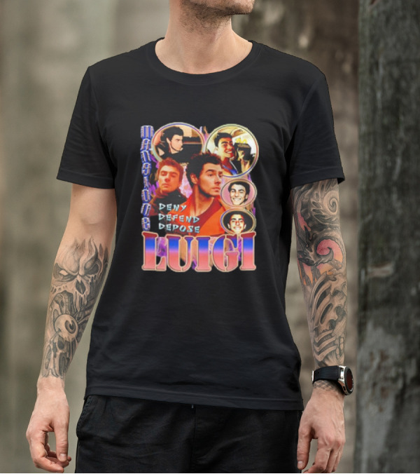Mansion Party Luigi Deny Defend Depose T-Shirt