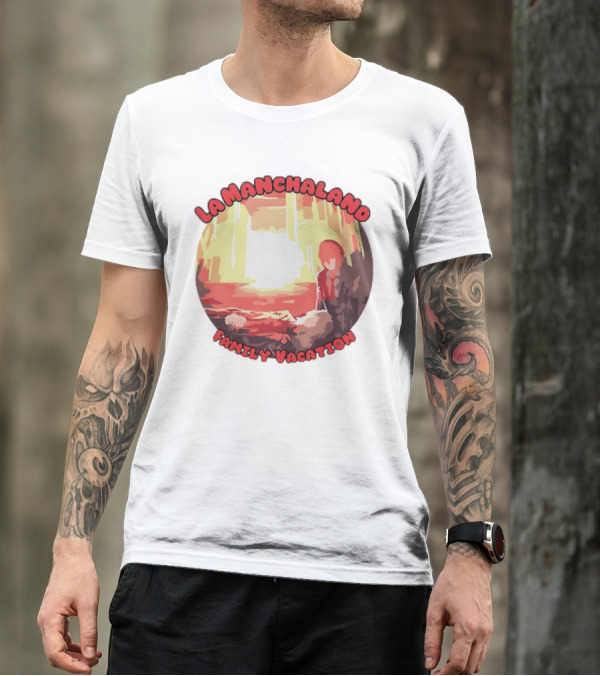 La Manchaland Family Vacation Sci-Fi Adventure Scene T-Shirt