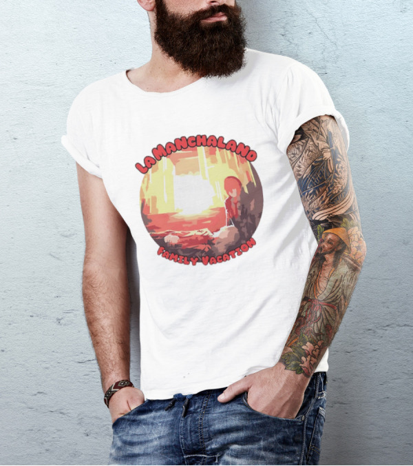 La Manchaland Family Vacation Sci-Fi Adventure Scene T-Shirt