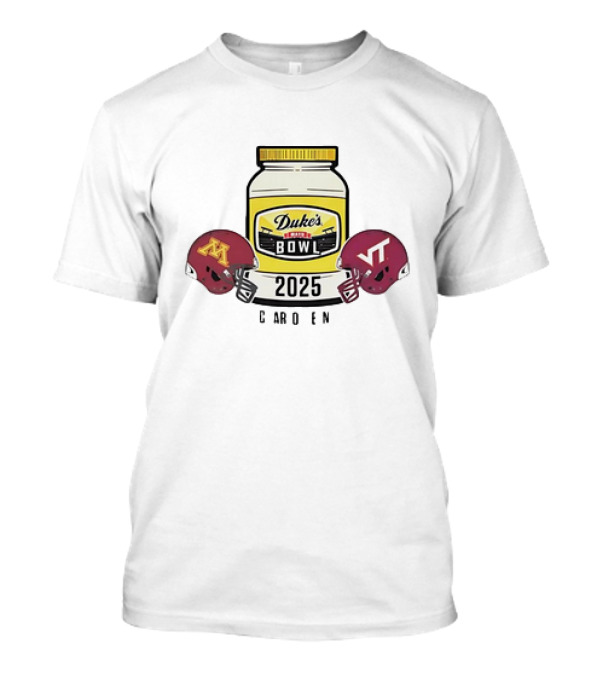 Minnesota Golden Gophers Vs Virginia Tech Hokies 2025 Duke's Mayo Bowl Charlotte NC Football Helmets T-Shirt