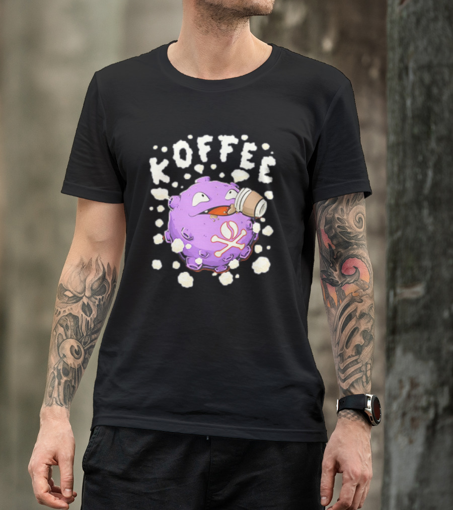 Koffing Drinking Koffee With Coffee Mug T-Shirt