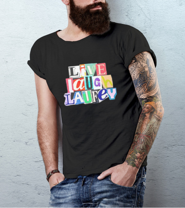Live Laugh Laufey Letters Collage T-Shirt