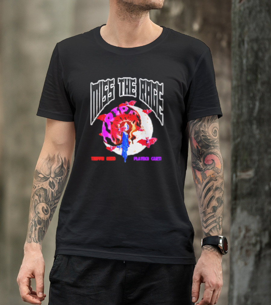 Miss The Rage Trip At Knight Trippie Redd Playboi Carti Lunar Bat Vision T-Shirt