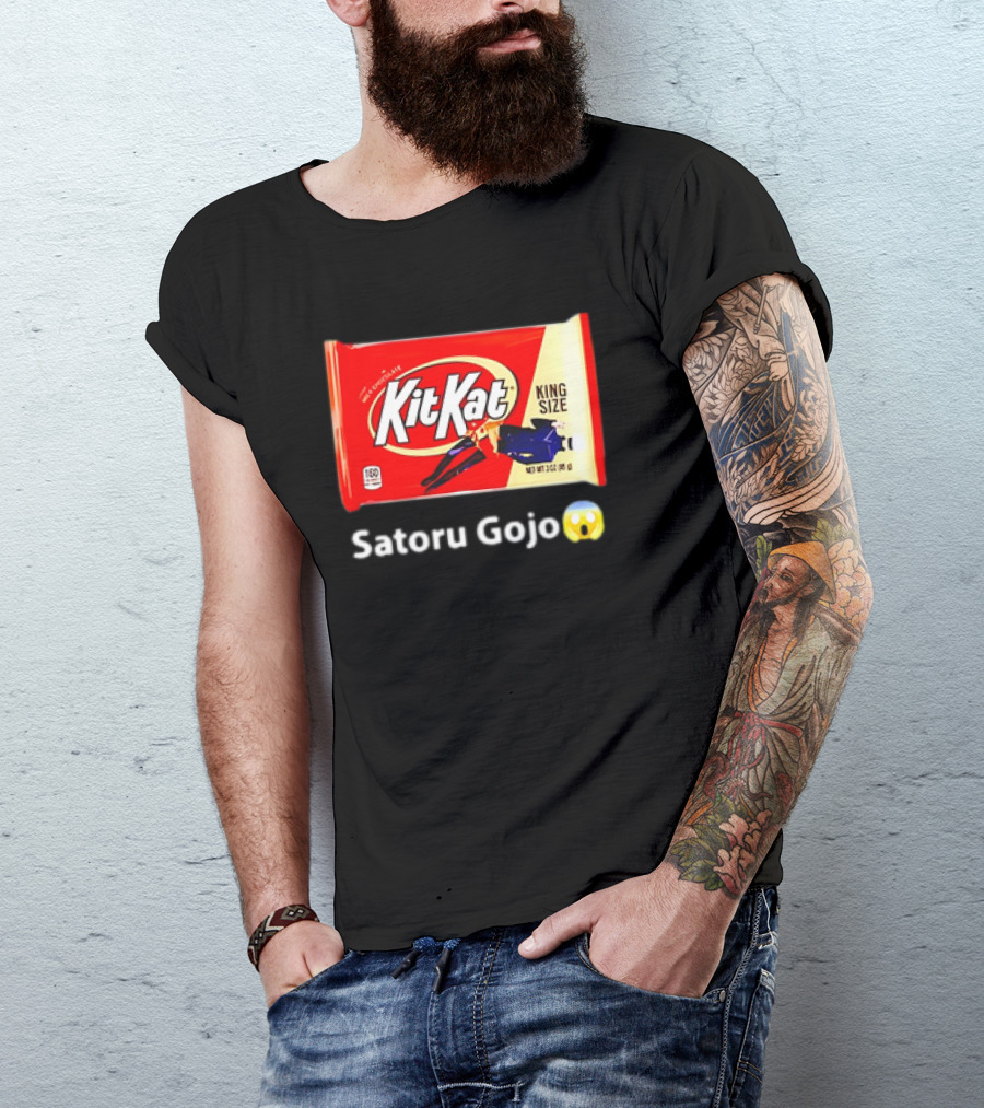 Kit Kat King Size Satoru Gojo 😮 T-Shirt