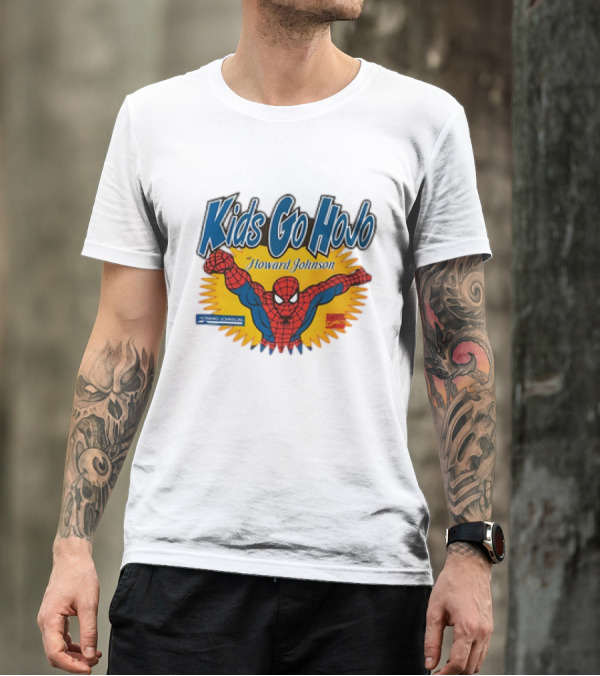 Kids Go Hojo Howard Johnson Spider-Man Vintage Promotion T-Shirt