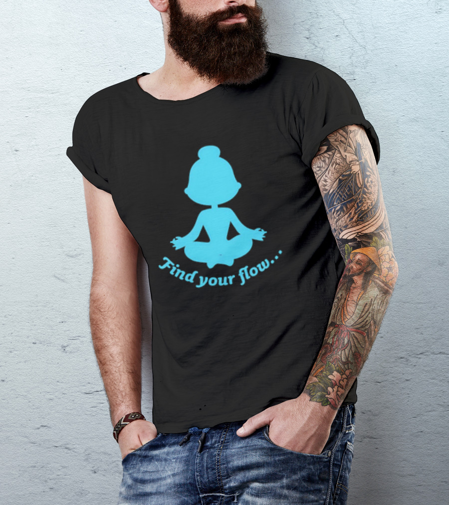 Find Your Flow Yoga Meditation T-Shirt