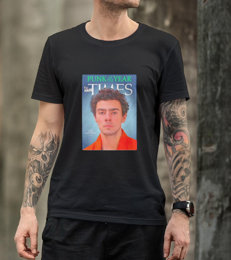 Luigi Mangione Punk Of The Year By The Hard Times T-Shirt