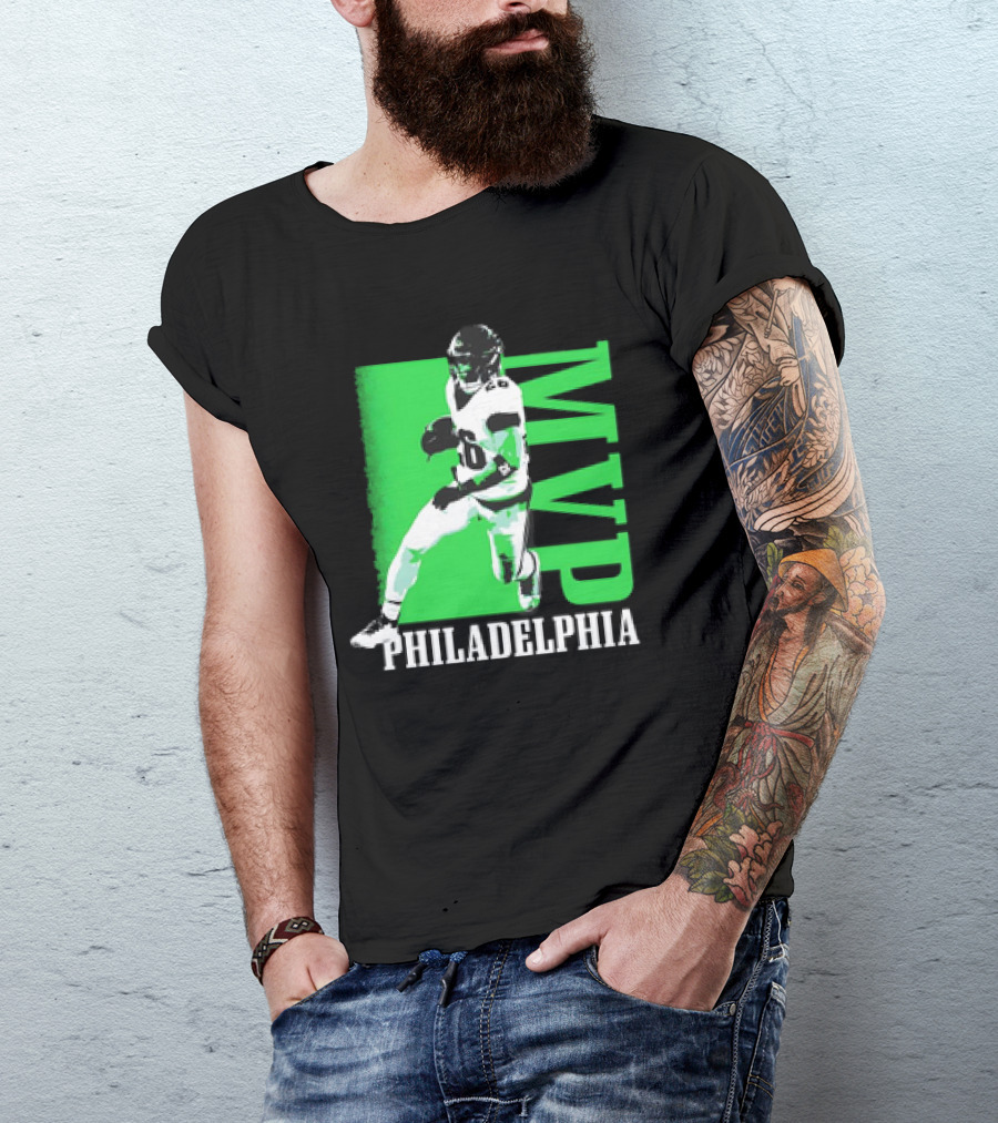 Philadelphia MVP Football Player Green Highlight T-Shirt