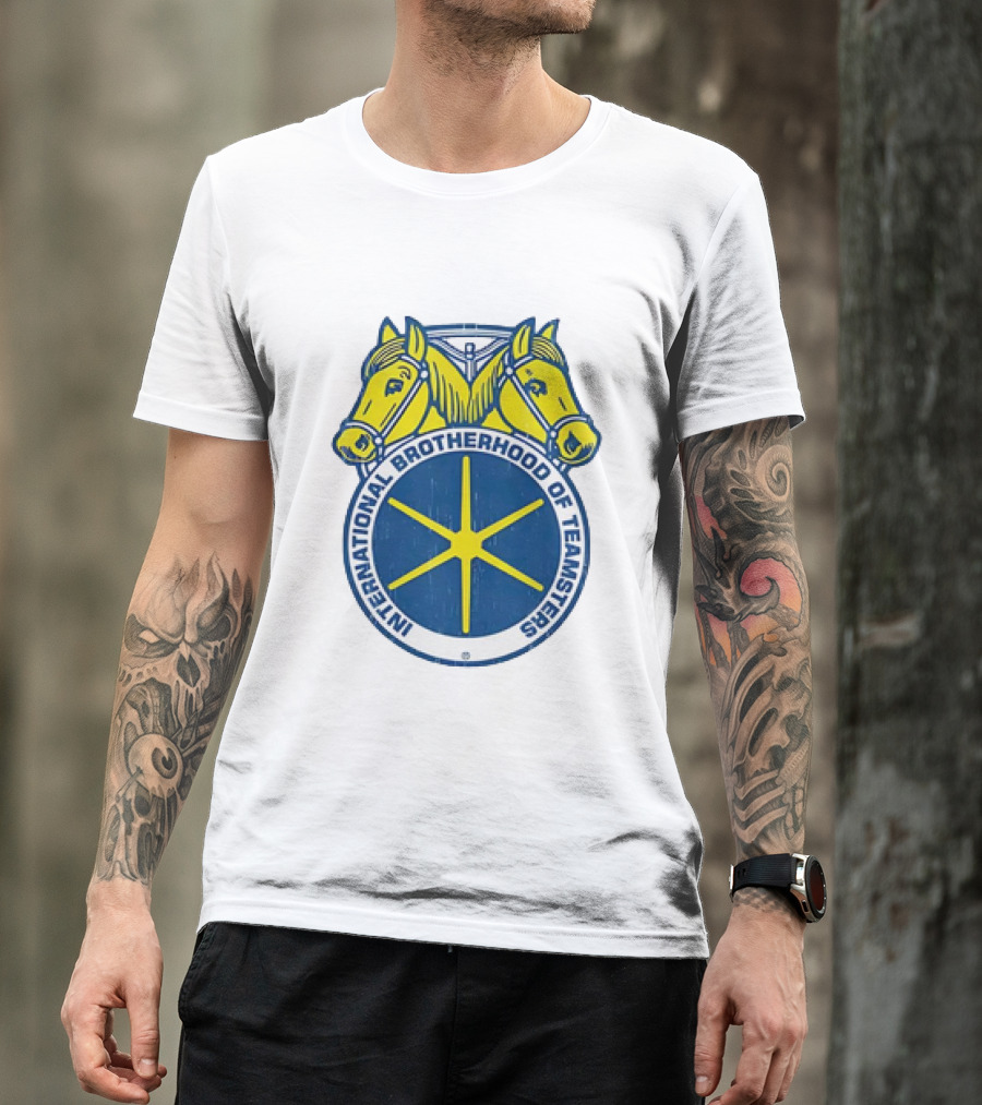 International Brotherhood Of Teamsters Emblem With Dual Horses T-Shirt