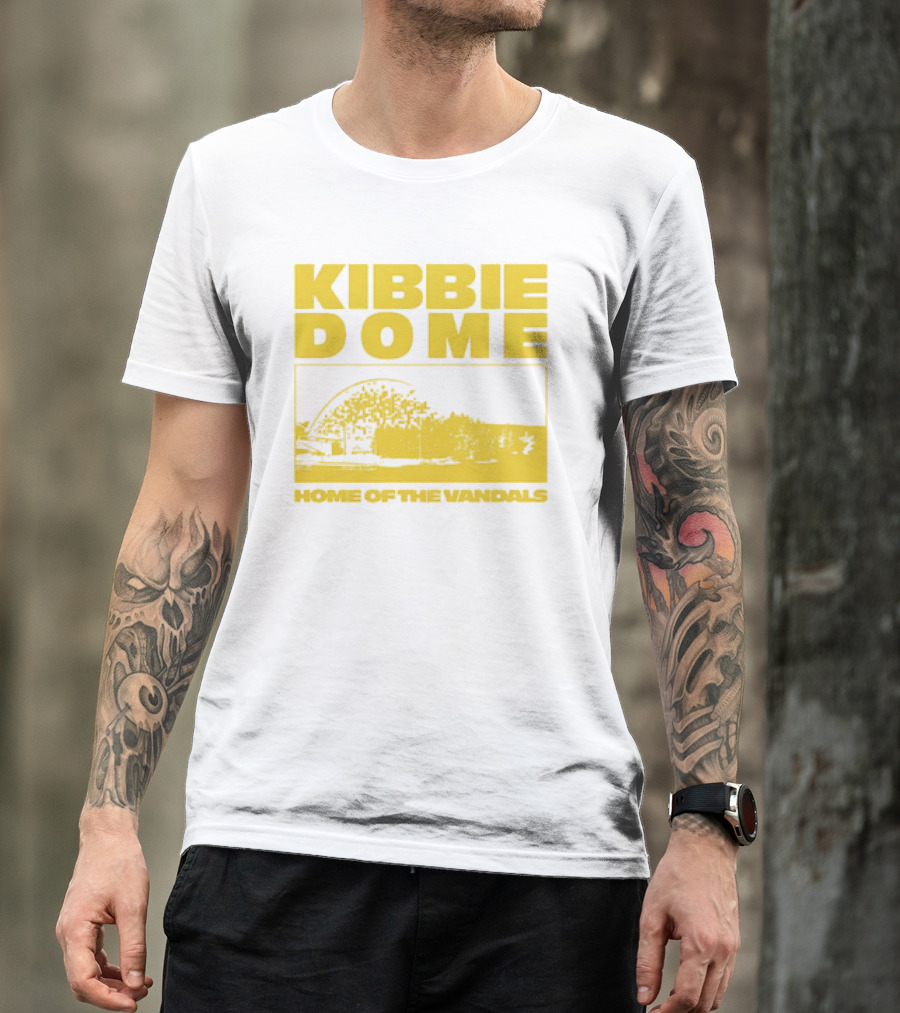 Kibbie Dome Home Of The Vandals Idaho Vintage Newspaper T-Shirt