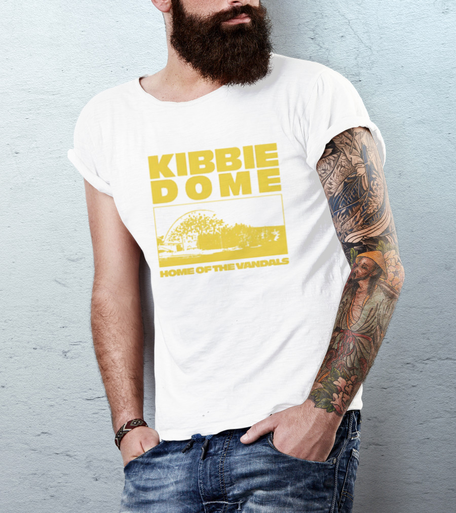 Kibbie Dome Home Of The Vandals Idaho Vintage Newspaper T-Shirt