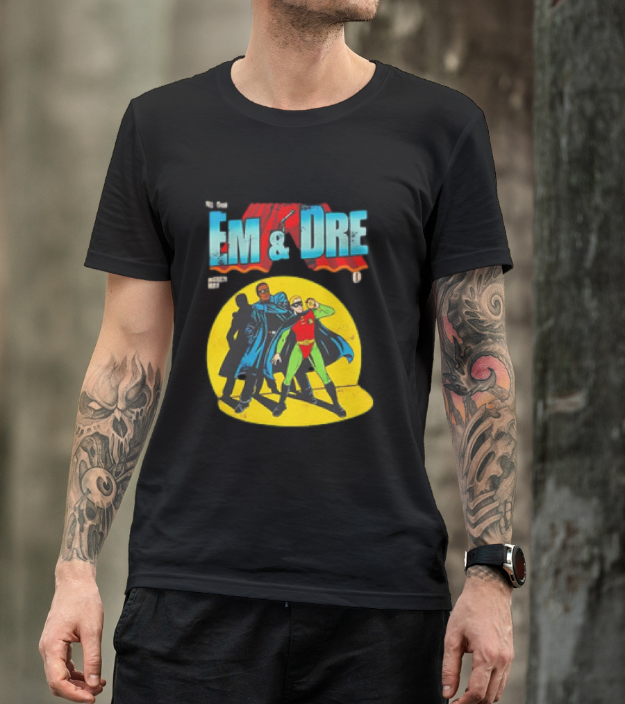 The Real Em And Dre Comic Superheroes Issue One T-Shirt