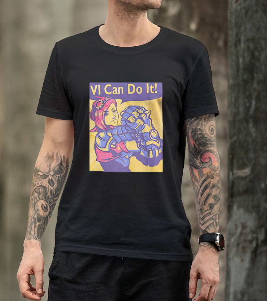 VI Can Do It League Of Legends Rosie The Riveter T-Shirt