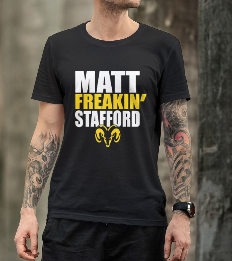 Los Angeles Rams Matt Freakin’ Stafford Iconic Ram T-Shirt
