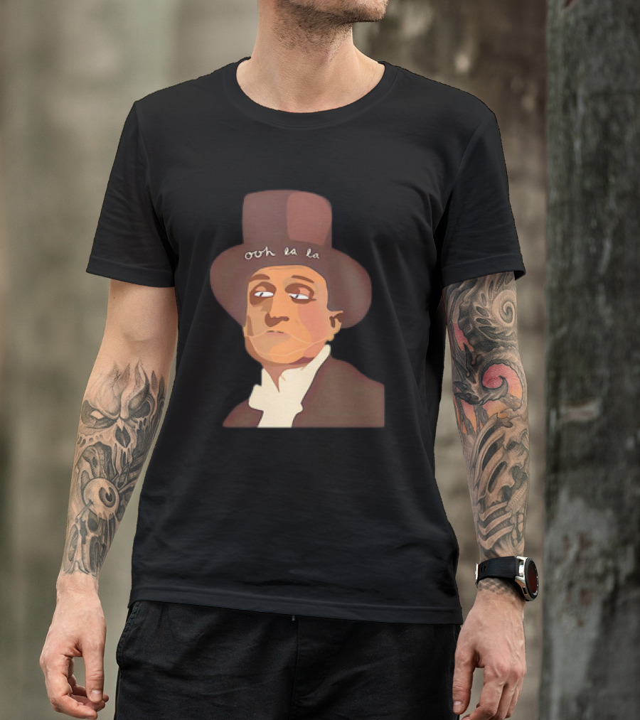 The Man Ooh La La Top Hat Gentleman Vintage Caricature Essential T-Shirt