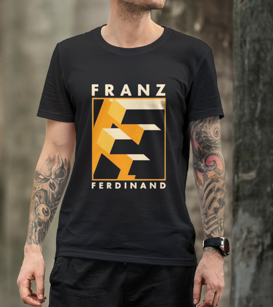 Franz Ferdinand Orange Geometric E T-Shirt
