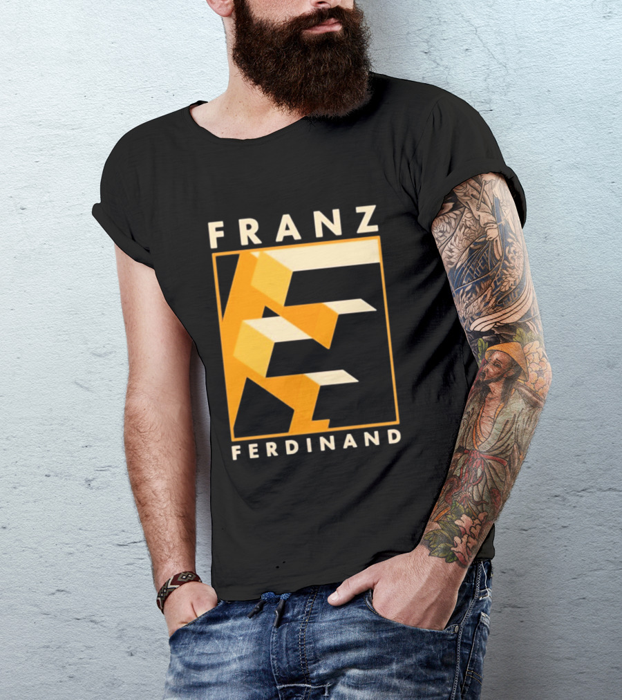 Franz Ferdinand Orange Geometric E T-Shirt