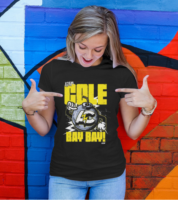 Adam Cole Bay Bay AC Bombs Away Comic Style T-Shirt