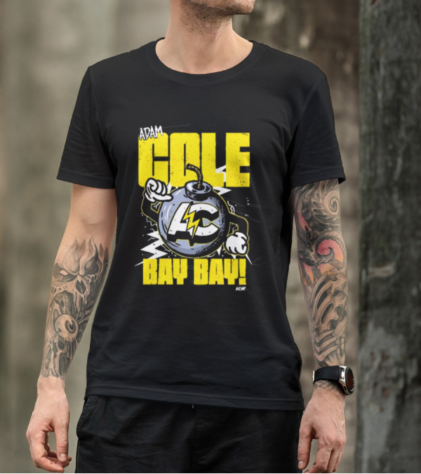 Adam Cole Bay Bay AC Bombs Away Comic Style T-Shirt