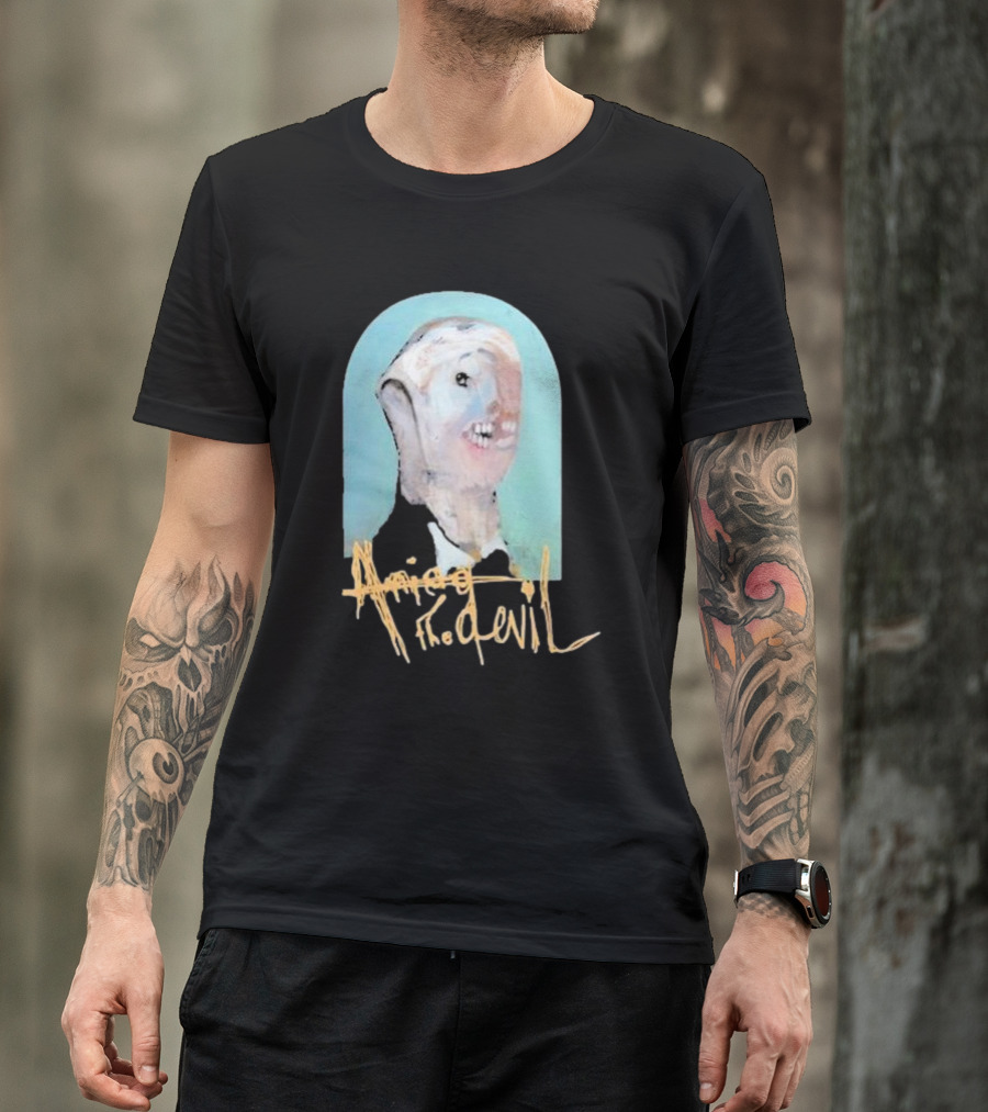 Amigo The Devil Cannibal Within Cover Distorted Face Art T-Shirt