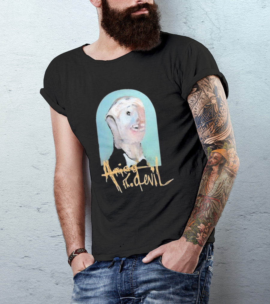 Amigo The Devil Cannibal Within Cover Distorted Face Art T-Shirt