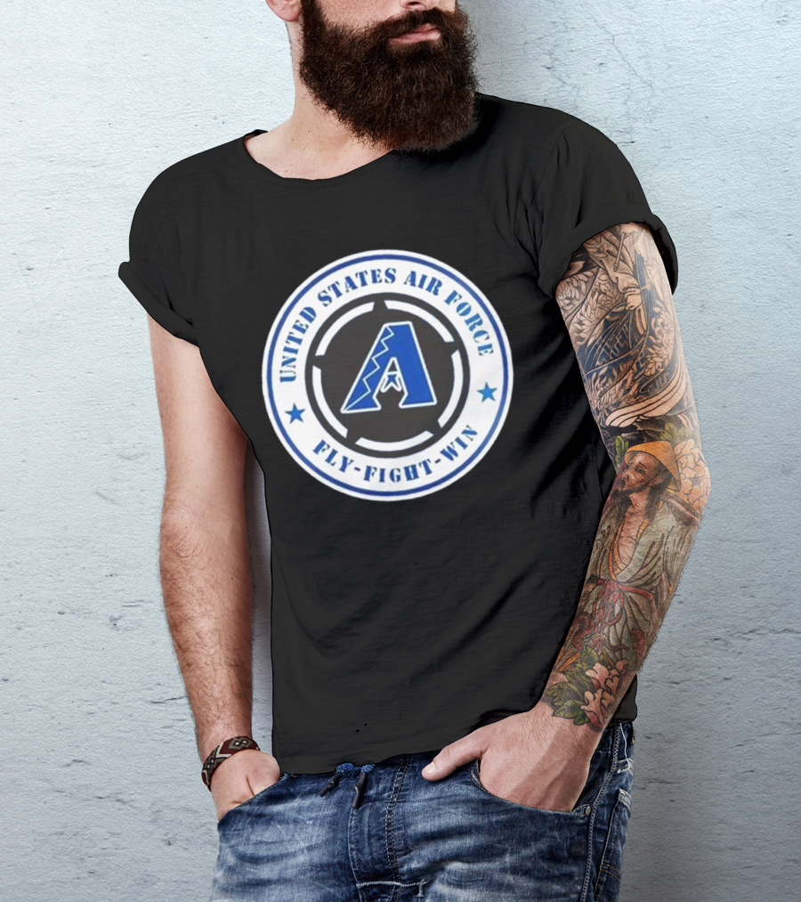 Arizona Diamondbacks United States Air Force Fly Fight Win Military Appreciation Night 2025 T-Shirt