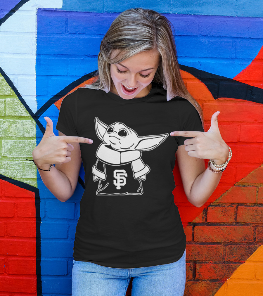 Baby Yoda SF Giants Fan Apparel T-Shirt