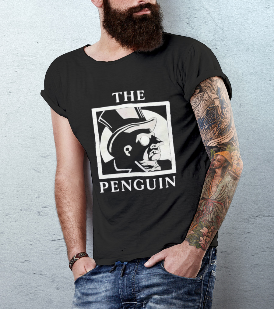 Batman Returns The Penguin Villain Silhouette Art T-Shirt