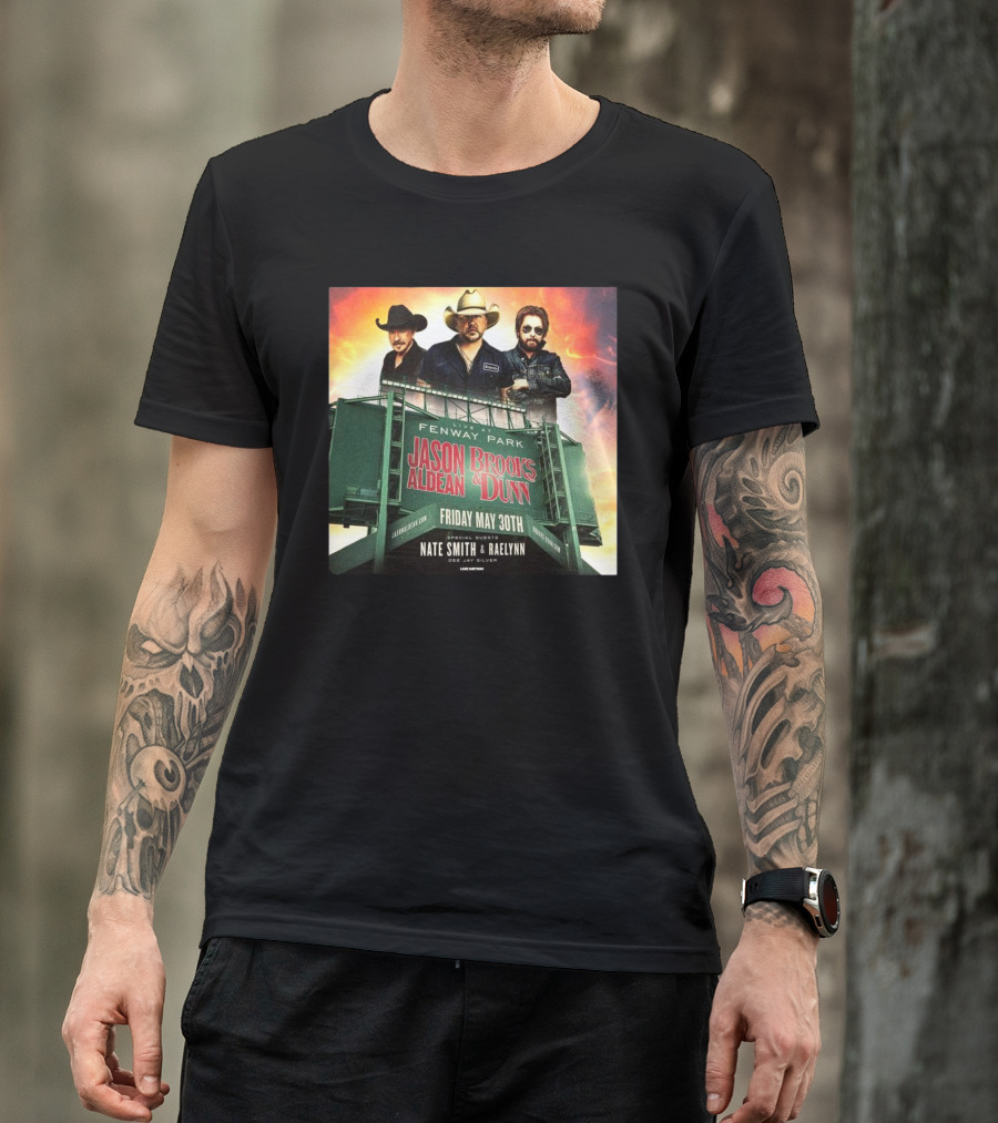 Brooks & Dunn And Jason Aldean Fenway Co-headlining Show At Park On May 30th T-Shirt