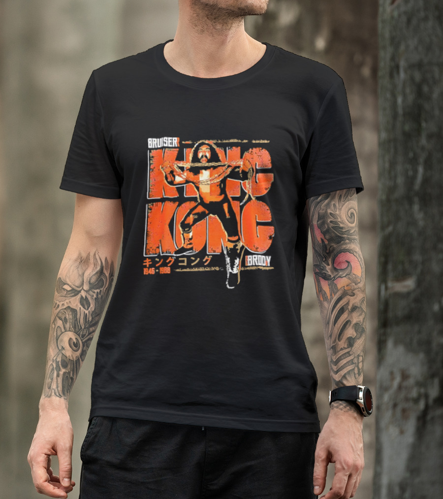 Bruiser Brody King Kong 1946 1988 Vintage T-Shirt
