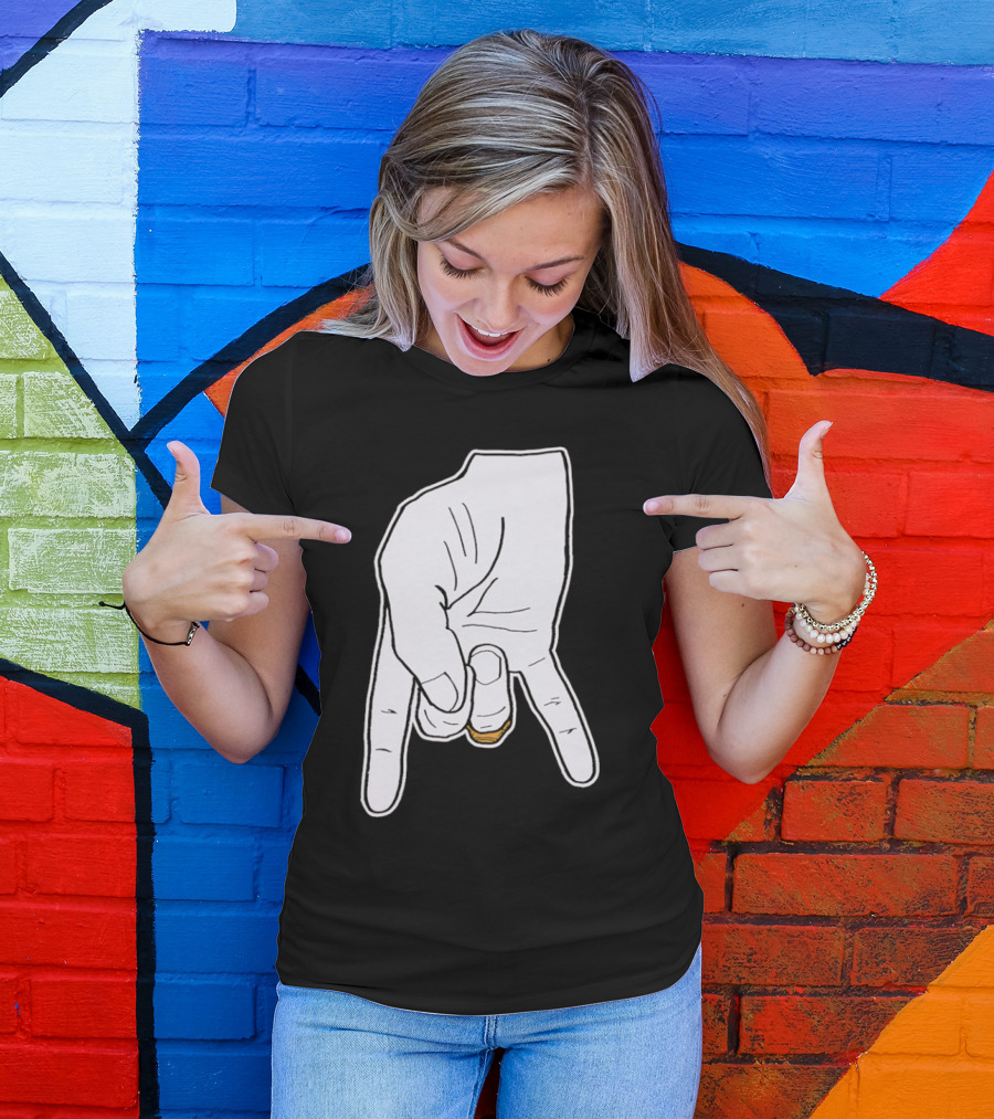 BTHO T.u. Horns Down Hand Gesture T-Shirt