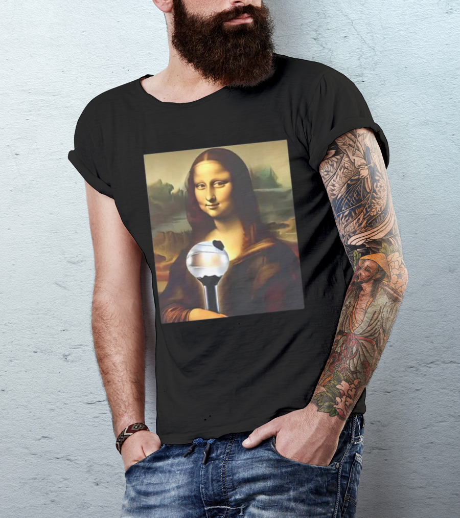 BTS J-hope Mona Lisa Holding ARMY Bomb T-Shirt