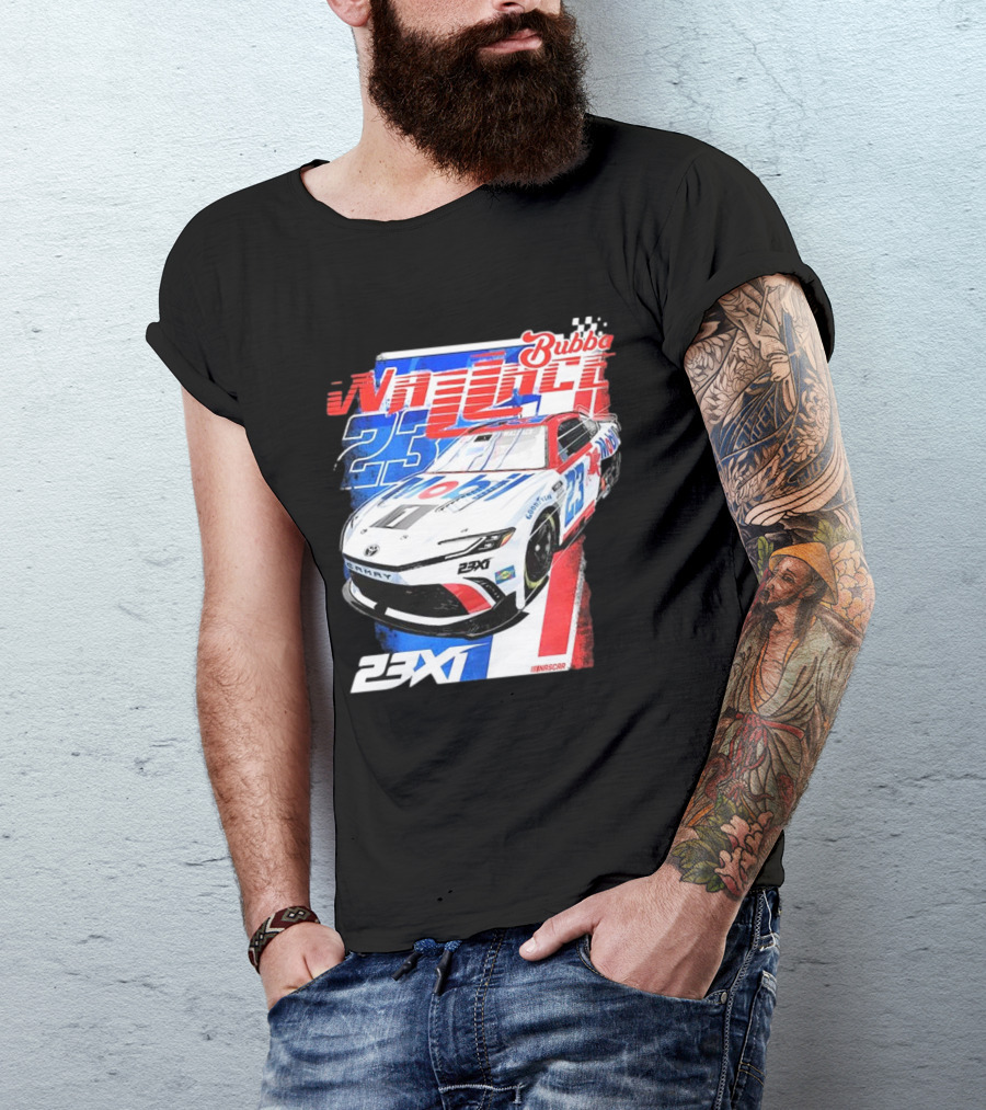 Bubba Wallace 23XI NASCAR Mobil 1 Camry Racing 23X1 T-Shirt